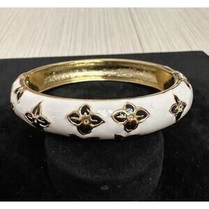 Sequin Nordstrom Multicolor Gold Tone Statement Enamel Bangle Bracelet #133